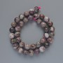 Beads Tourmaline Natural Stone Smooth Round, Diameter 10mm+-, Length 39cm+- on Thread
