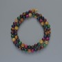 Beads Cat's Eye Assorted Natural Stone Smooth Round, Diameter 6mm+-, Length 38cm+- on Thread