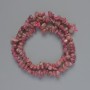 Tourmaline Beads Natural Stone Chips, diameter 6x3mm+/-, length 39cm +/- on a thread