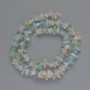 Morganite Beads, Natural Stone Chips, Diameter 8x3mm+/-, Length 41cm+/- on a Thread