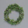 Jadeite Beads, Natural Stone Chips, Diameter 8x3mm+/-, Length 40cm+/- on a Thread