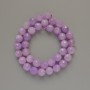 Lavender Amethyst Beads, Natural Stone Faceted Ball, Diameter 10mm+/-, Length 38cm+/- on a Thread