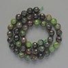 Zoisite Beads, Natural Stone Faceted Ball, Diameter 8mm+/-, Length 38cm+/- on a Thread