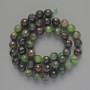 Zoisite Beads, Natural Stone Faceted Ball, Diameter 8mm+/-, Length 38cm+/- on a Thread
