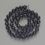 Beads Aventurine Cairo Night Synthetic Faceted Ball, Diameter 8mm+/-, Length 37cm +/- on Thread