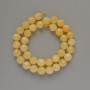 Beads Citrine Natural Stone Faceted Ball, Diameter 10mm+/-, Length 38cm +/- on Thread