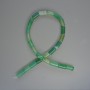 Beads Agate Lime Green Natural Stone Cylinder, Diameter 8x16mm+/-, Length 38cm +/- on Fishing Line