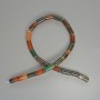 Beads Brazilian Agate Natural Stone Cylinder, Diameter 8x16mm+/-, Length 38cm +/- on Fishing Line