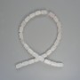 Rock Crystal Beads, natural stone cylinder, diameter 8x14mm+/-, length 39cm+/- on a thread
