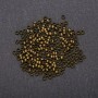 Crimp Beads, 3mm diameter, bronze-tone metal, 320g