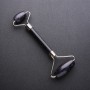 Aventurine "Blue Sand Cairo Night" Massager, length 14cm, silver-tone metal