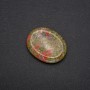 Face Scraper Massager with Natural Unakite Jasper Stone, 45.5x35.5mm