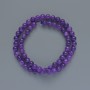 Beads Sugilite (synthetic) smooth round bead, diameter 6.5mm+-, length 39cm+- on a thread