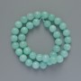 Beads Amazonite smooth round bead, diameter 10mm+-, length 38cm+- on a thread