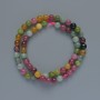 Beads Tourmaline natural stone smooth round bead, diameter 6.5mm+-, length 38cm+- on a thread