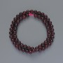 Beads Tourmaline smooth round bead, diameter 6.5mm+-, length 38cm+- on a thread
