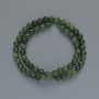 Beads Jadeite natural stone smooth round bead, diameter 6mm+-, length 37cm+- on a thread