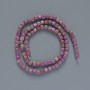 Phosphosiderite Beads natural gemstone faceted cube, diameter 4mm+-, length 39cm+- on a strand