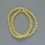 Citrine Beads (imitation acrylic) smooth round, diameter 6.5mm+-, length 40cm+- on fishing line