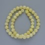 Citrine Beads (imitation acrylic) smooth round, diameter 8.5mm+-, length 40cm+- on fishing line