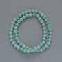 Beads Amazonite (imitation acrylic) smooth round bead, diameter 6.5mm+-, length 40cm+- on fishing line