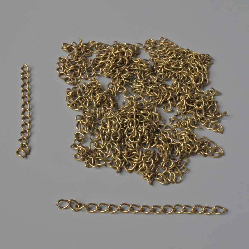 Findings Extension Chain, Bronze Metal Colour, 7cm +/-, Pack 34g+