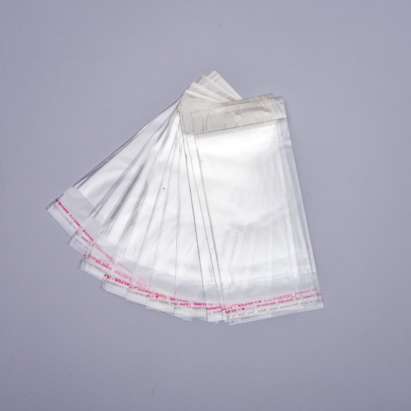 Self-adhesive packaging bag 7.5×18 cm 100 pcs / pack