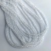Czech Crystal Beads, Clear White "Rondelle", Diameter 3.5x2.5mm, Length 40cm