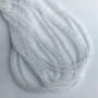 Czech Crystal Beads, Clear White "Rondelle", Diameter 3.5x2.5mm, Length 40cm