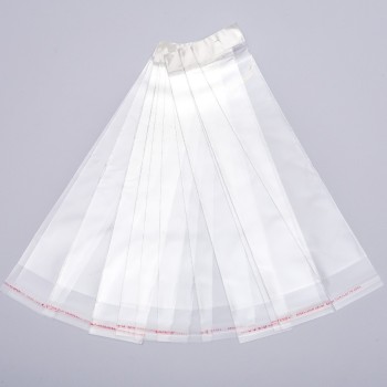 Self-adhesive packing bag 7x31.5 cm, 100 pcs