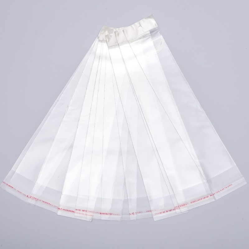Self-adhesive packing bag 7x31.5 cm, 100 pcs