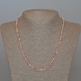 Rhodochrosite Necklace, Natural Stone Smooth Round Beads, Diameter 4-5mm+-, Length 48cm+