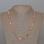 Rhodonite Natural Stone Faceted Necklace, 8x10mm, length 48cm