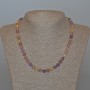 Assorted Stones Necklace, natural stone, smooth round beads, diameter 6.5mm+/-, length 47cm+