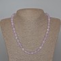 Lavender Amethyst Necklace, natural stone, smooth round beads, diameter 8.5mm+/-, length 49cm+