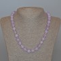 Lavender Amethyst Necklace, natural stone, smooth round beads, diameter 10.5mm+/-, length 49cm+