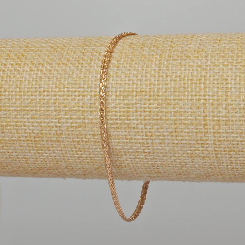 Xuping Bracelet, 18K Gold Plated, Length 19cm, Thickness 2.5mm+