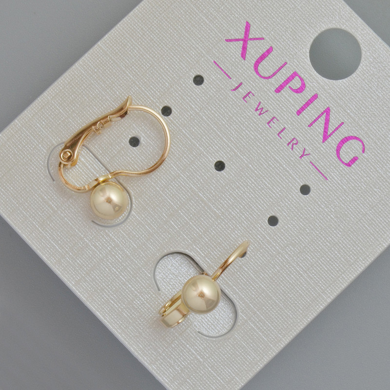 Xuping Earrings, Diameter 5mm+-, Length 15mm+- 18K Gold Plating