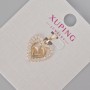 Xuping Pendant "Heart" with White Rhinestones, 20x15mm+- 18K Gold Plated