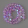 Opal Glass Beads smooth round lilac matte chameleon, diameter 8mm +/-, length 38cm +/- on a thread