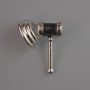 Judge's Gavel Brooch black enamel, silver-tone metal 23x28mm
