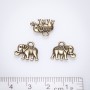 Findings Pendant Elephant 14mm "bronze" pkg. 20g +/-22pcs