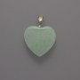 Heart Pendant Angelite, diameter 20x20x6mm+-, length 28mm+