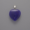 Heart Pendant Apatite, diameter 20x20x6mm+-, length 28mm+