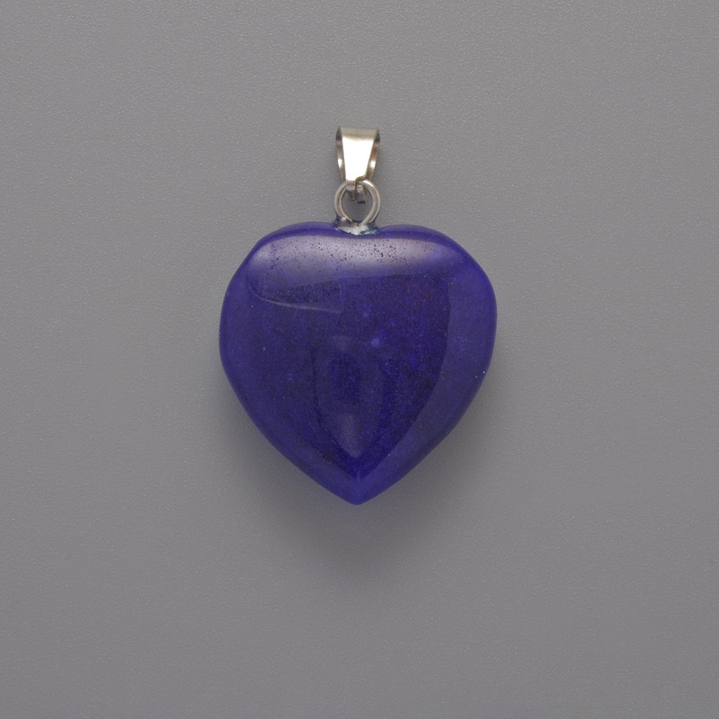 Heart Pendant Apatite, diameter 20x20x6mm+-, length 28mm+