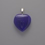 Heart Pendant Apatite, diameter 20x20x6mm+-, length 28mm+