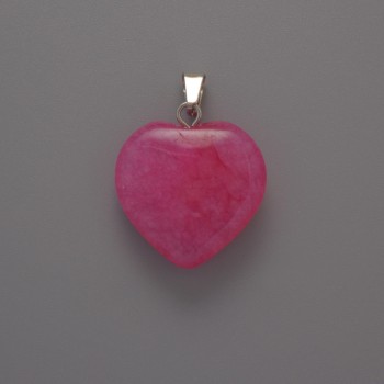 Heart Pendant Tourmaline, diameter 20x20x6mm+-, length 28mm+
