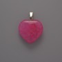Heart Pendant Tourmaline, diameter 20x20x6mm+-, length 28mm+