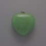 Jade Heart Pendant 30×30×12mm+/-, length 36mm+