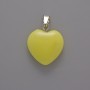 Citrine (Synthetic) Heart Pendant 16×16×5mm
